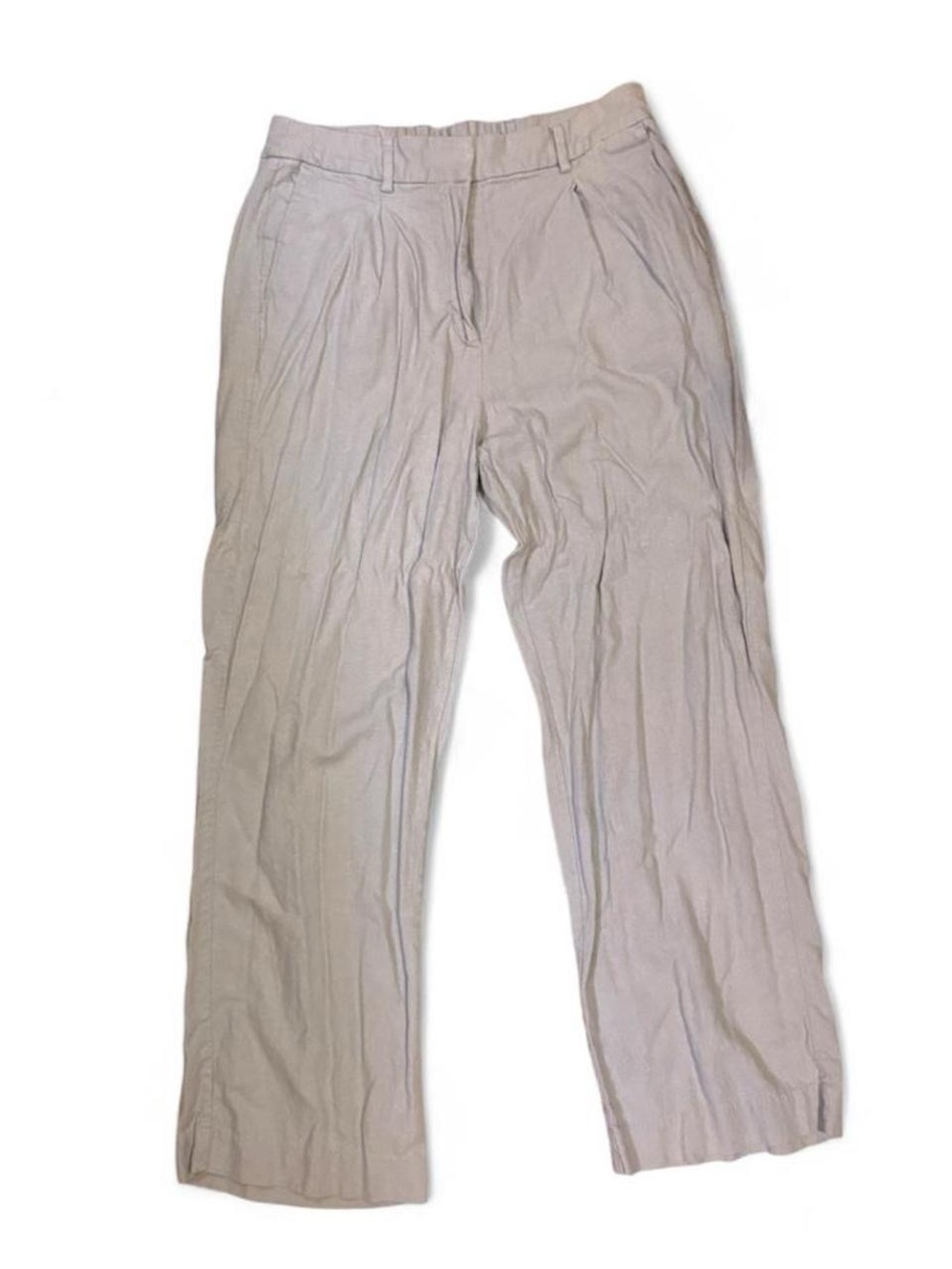 Old Navy Light Gray/Blue Dress Pants - Straight Leg